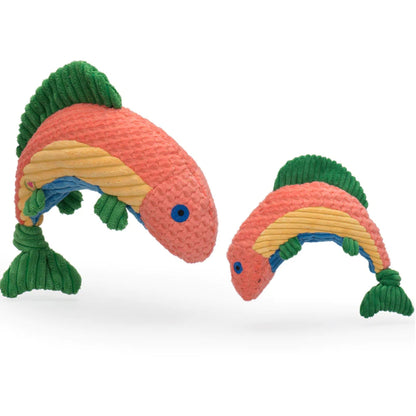 Hugglehounds Rauccous Rainbow Trout Knottie, Hundespielzeug - Woofshack