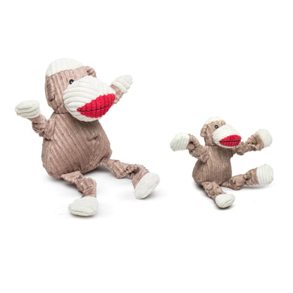 Hugglehounds Stuey Sock Monkey Knottie, Hundespielzeug - Woofshack
