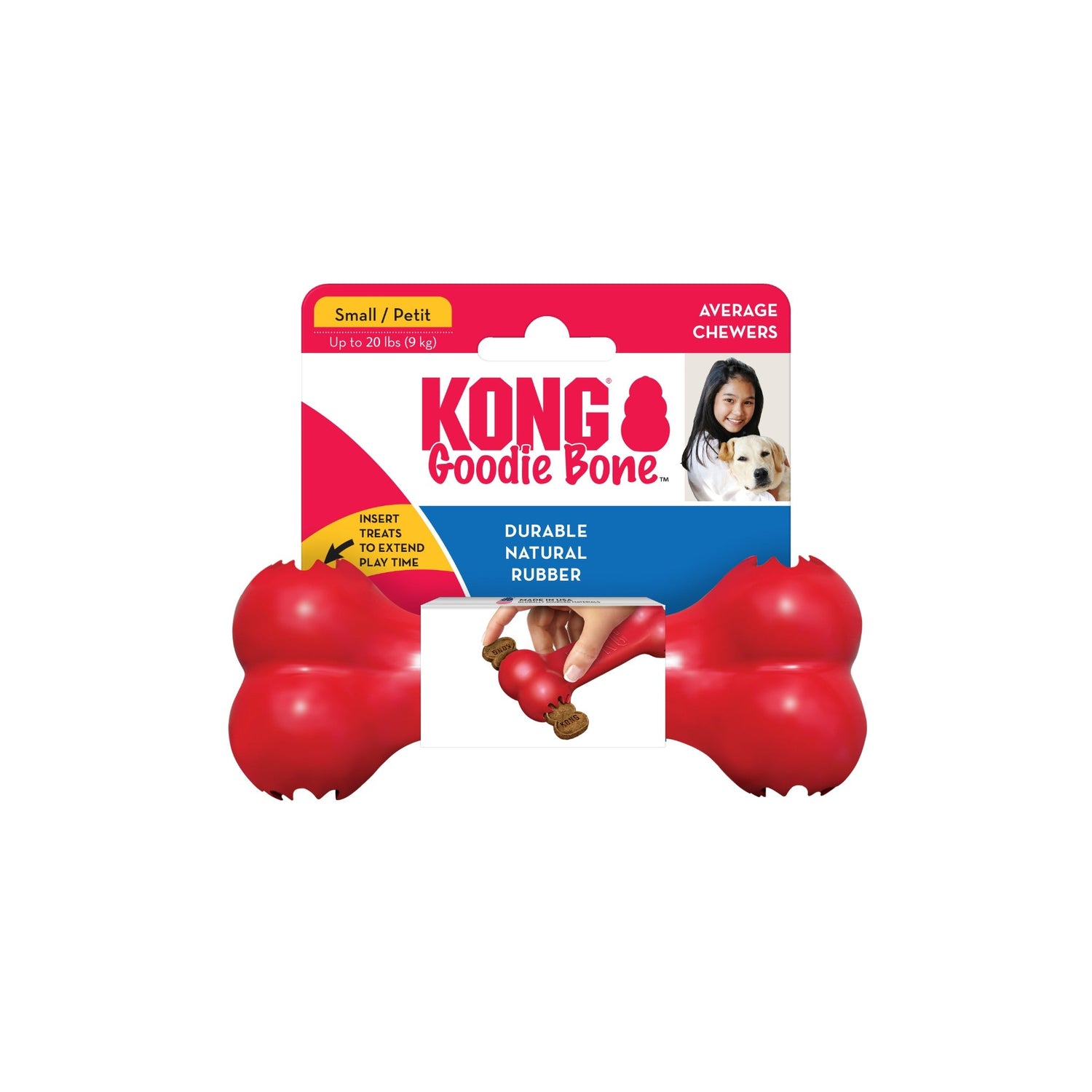 Kong Goodie Bone Kauspielzeug, Hundespielzeug - Woofshack