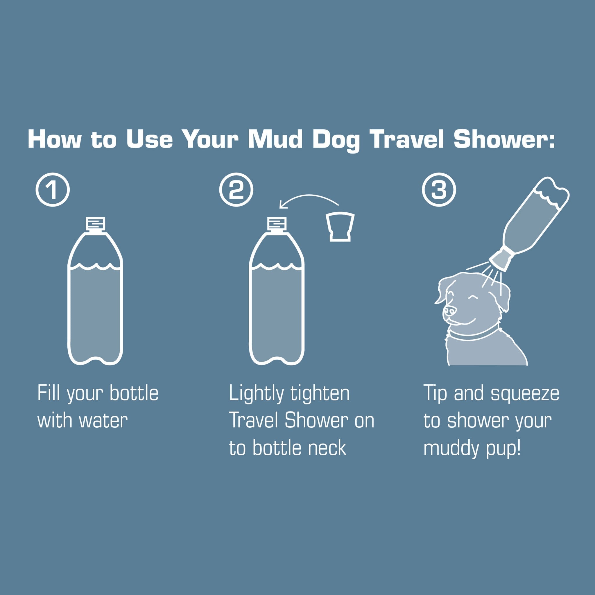 Kurgo Mud Dog Travel Shower, Hundedusche - Woofshack