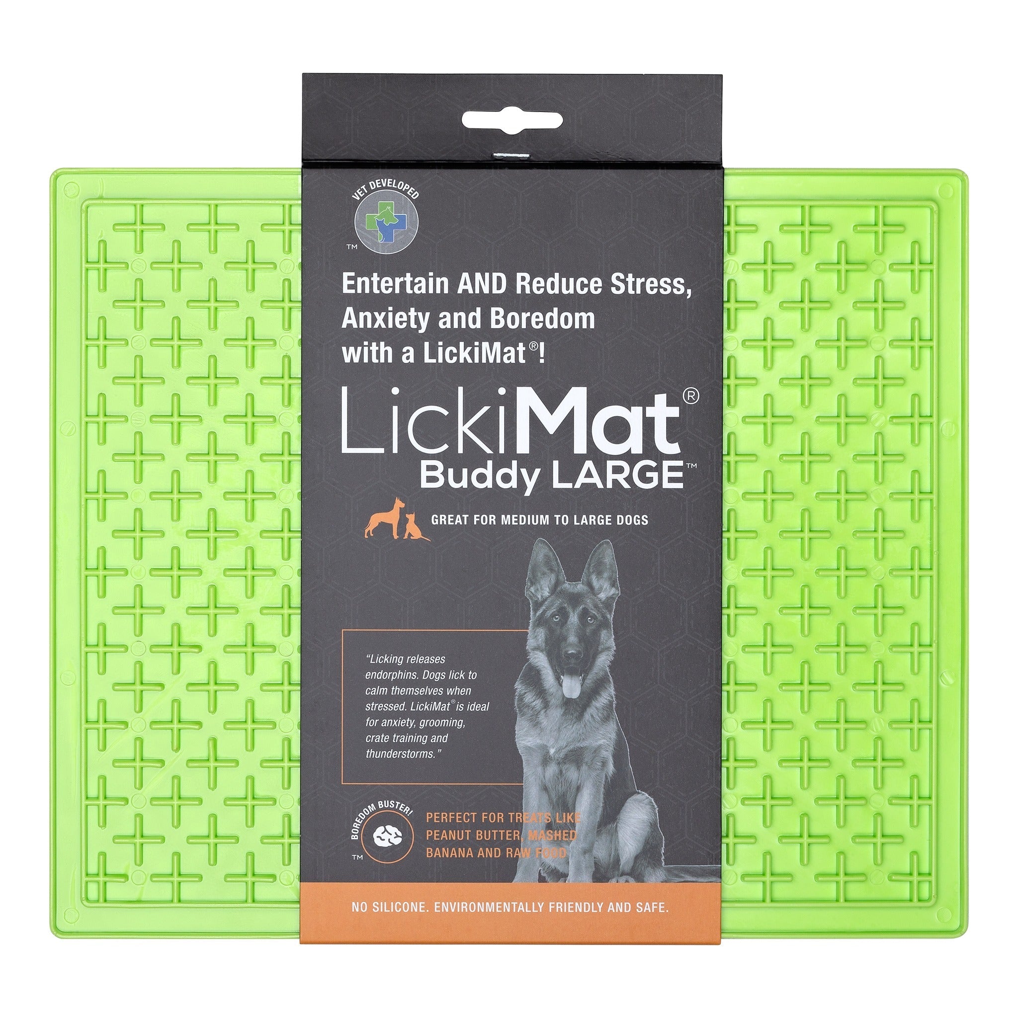 Boredom Busters Licking Mat Relax Green