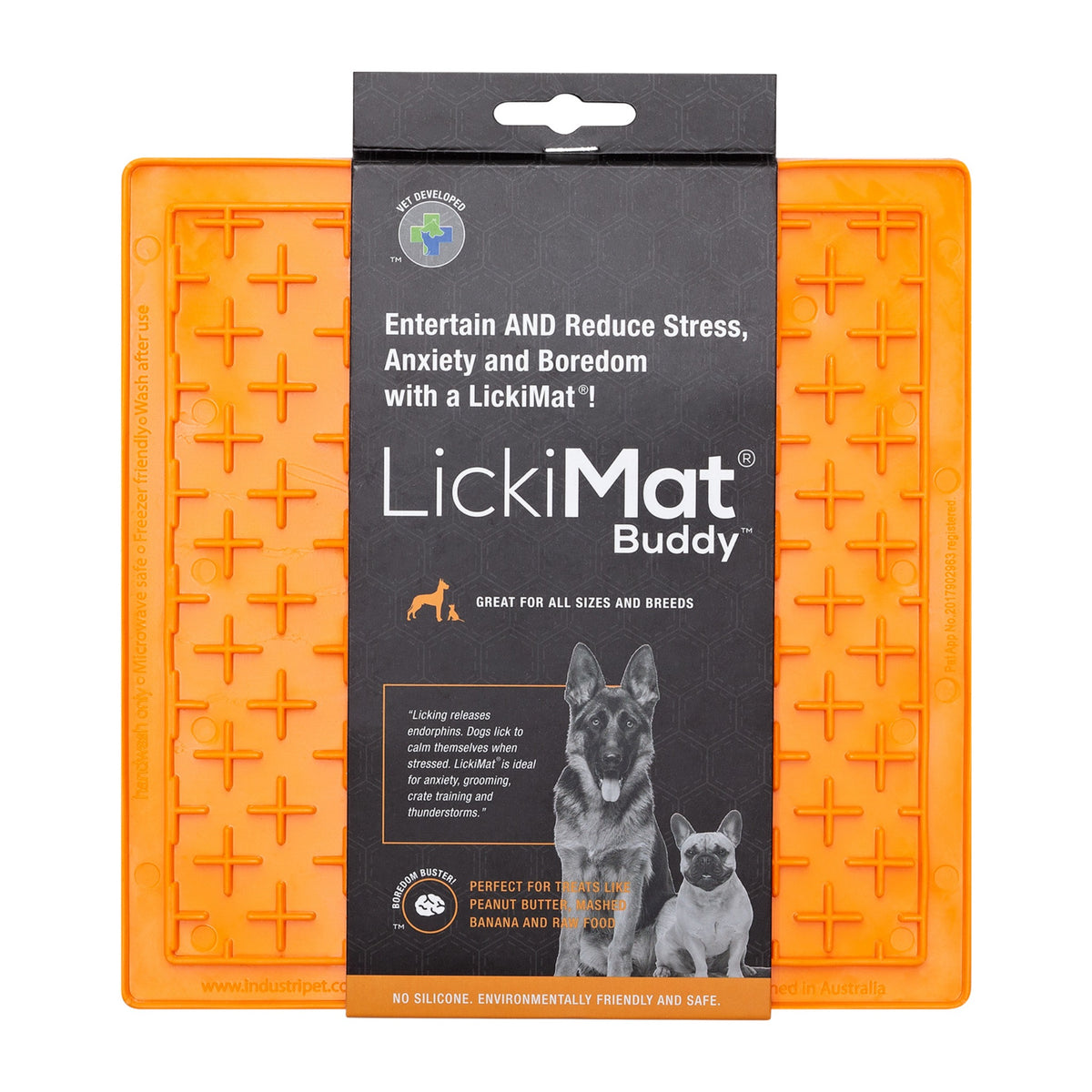 LickiMat Classic Buddy Schleckmatte für Hunde - Anti-Stress &amp; Beschäftigung