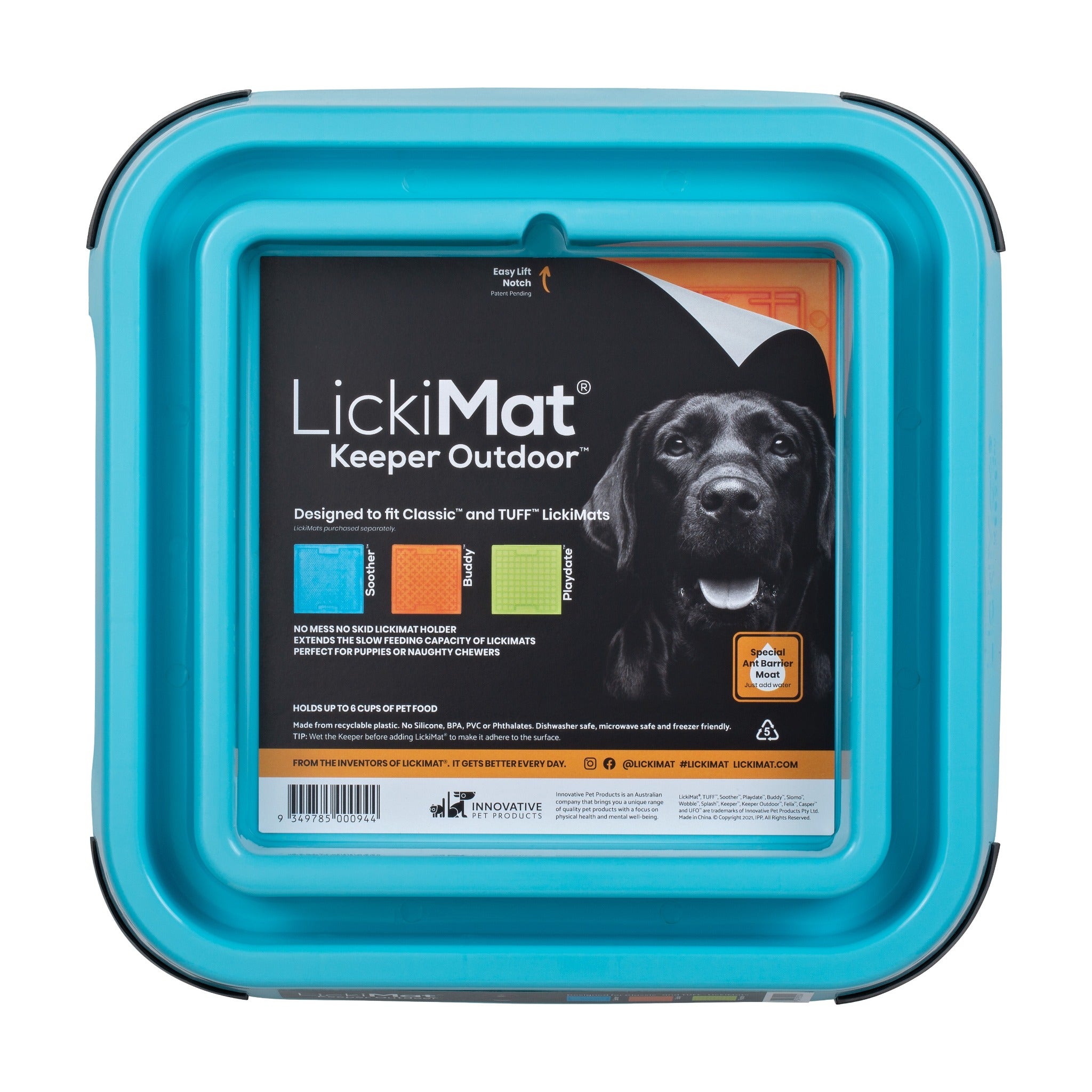 LickiMat Outdoor Keeper, support pour tapis à lécher pour chien