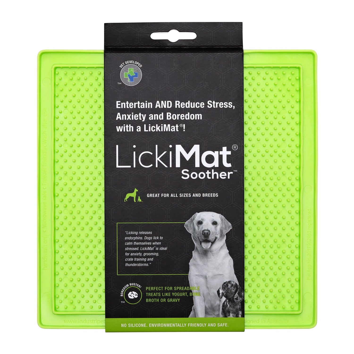 Lick Mat for Dogs, Slow Feeder Dog Crate Training Tools, Dog Crate