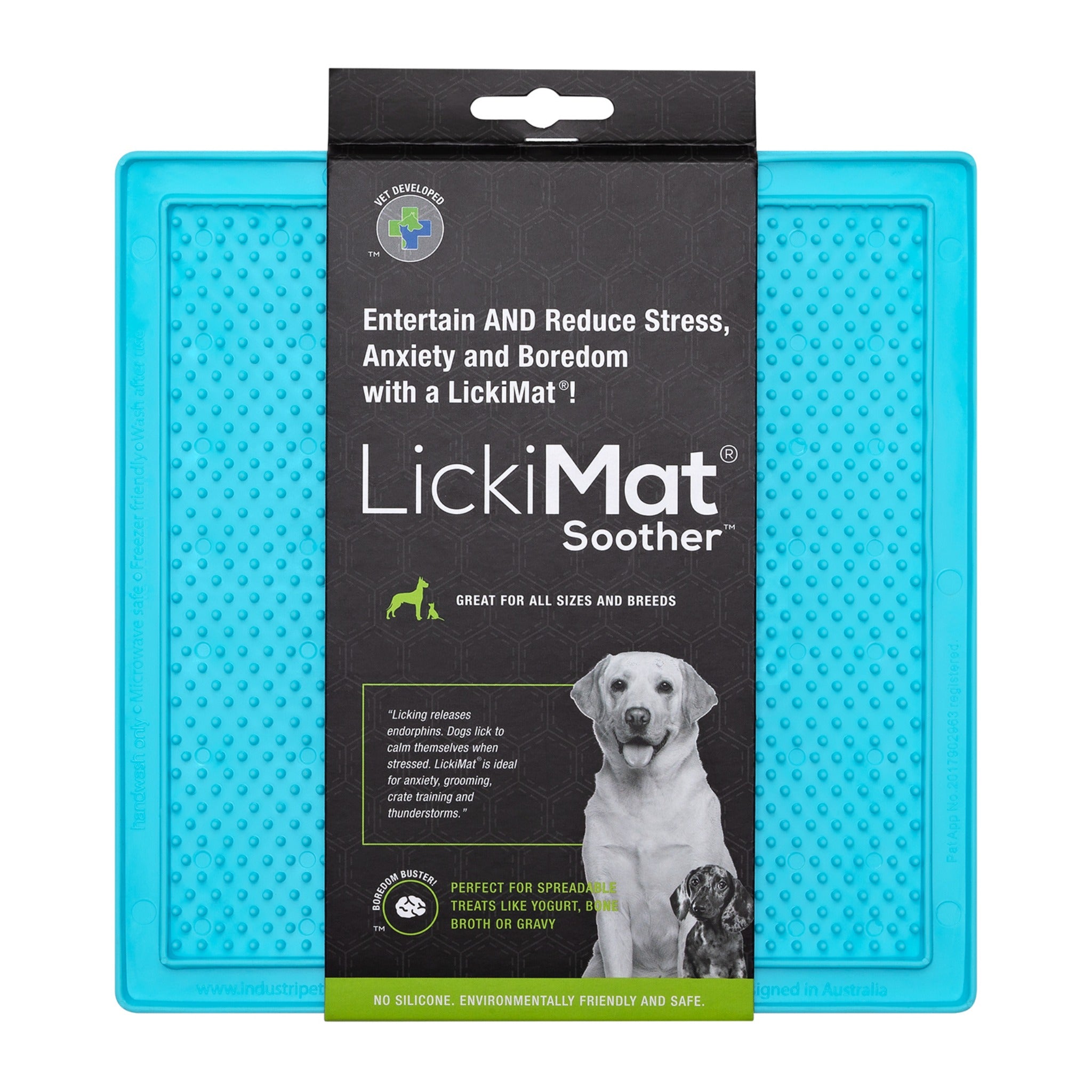 LickiMat Classic Soother – Beruhigende Schleckmatte für entspannte Hunde bei Stress &amp; Langeweile