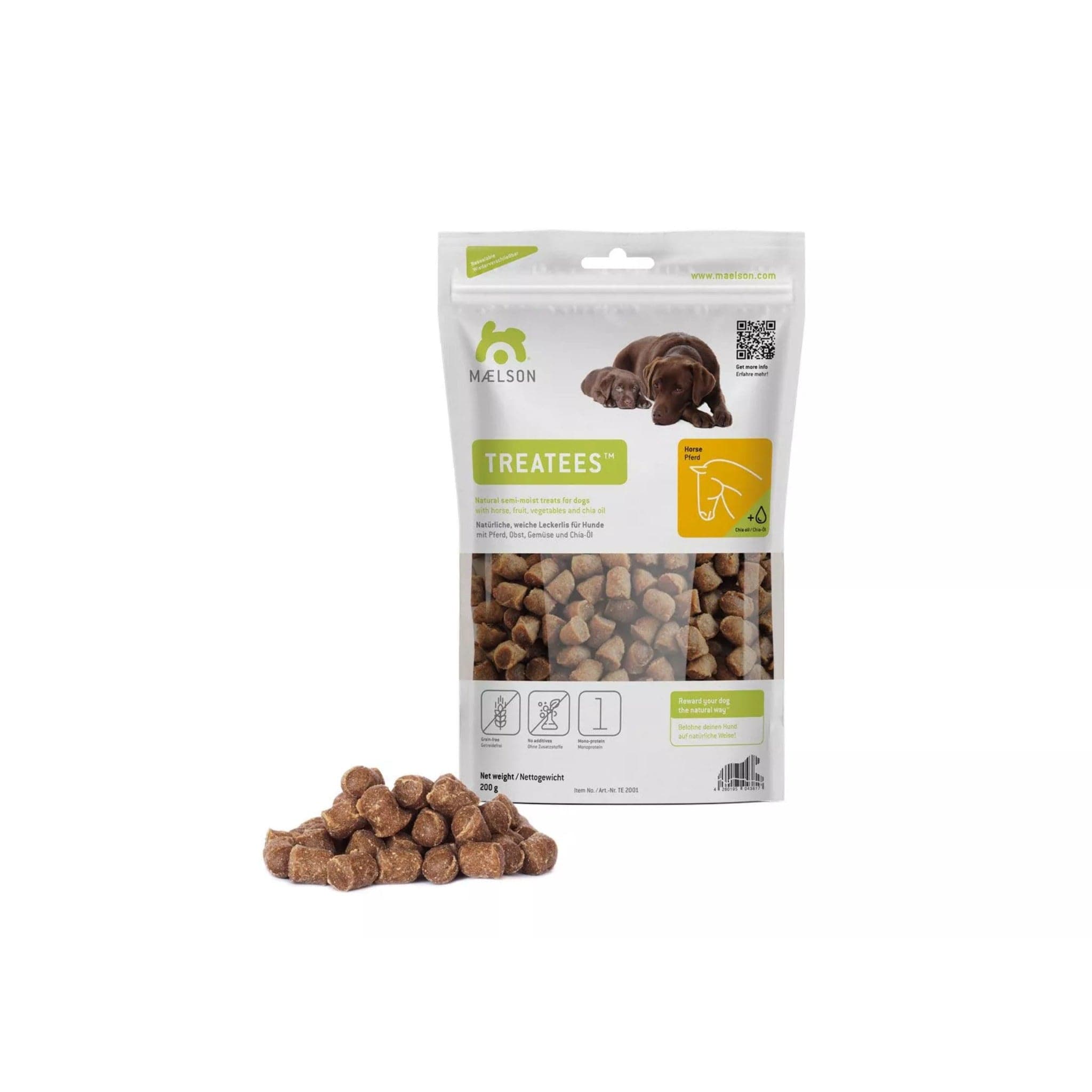 Maelson Treatees Soft Hundesnacks Pferd, getreidefrei - Woofshack