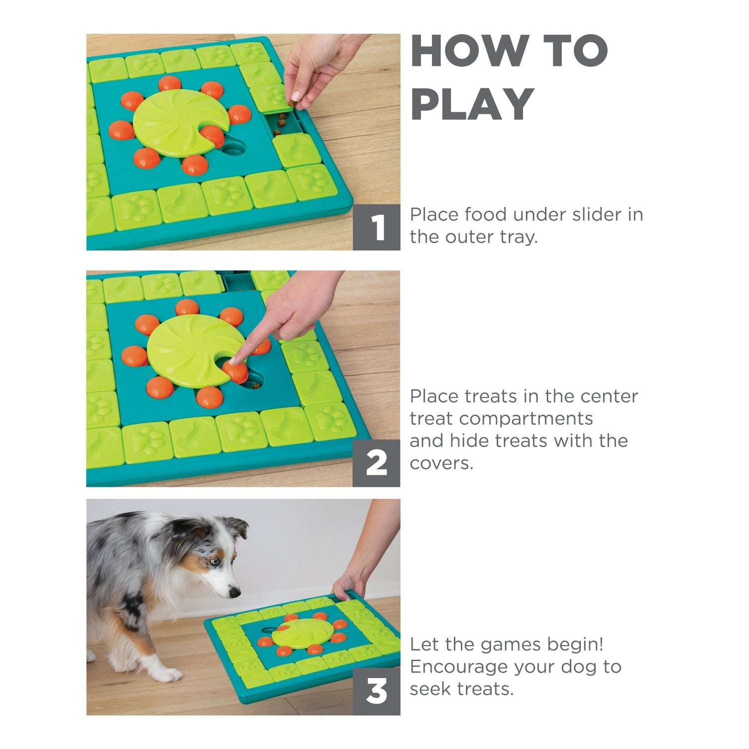 Challenge Slider Interactive Treat Puzzle Game Dog Toy