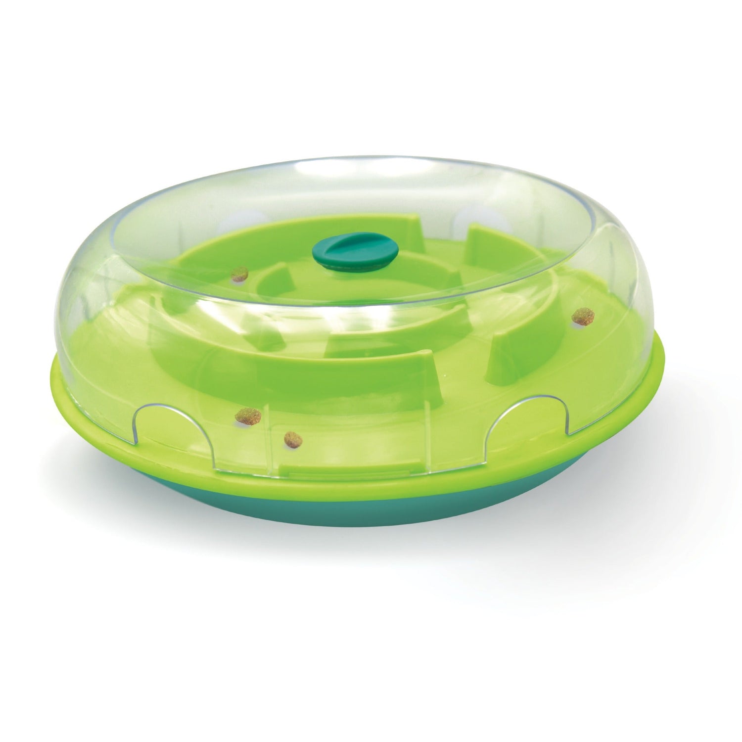 Nina Ottosson by Outward Hound Spin N' Eat Dog Food Puzzle Feeder, Green