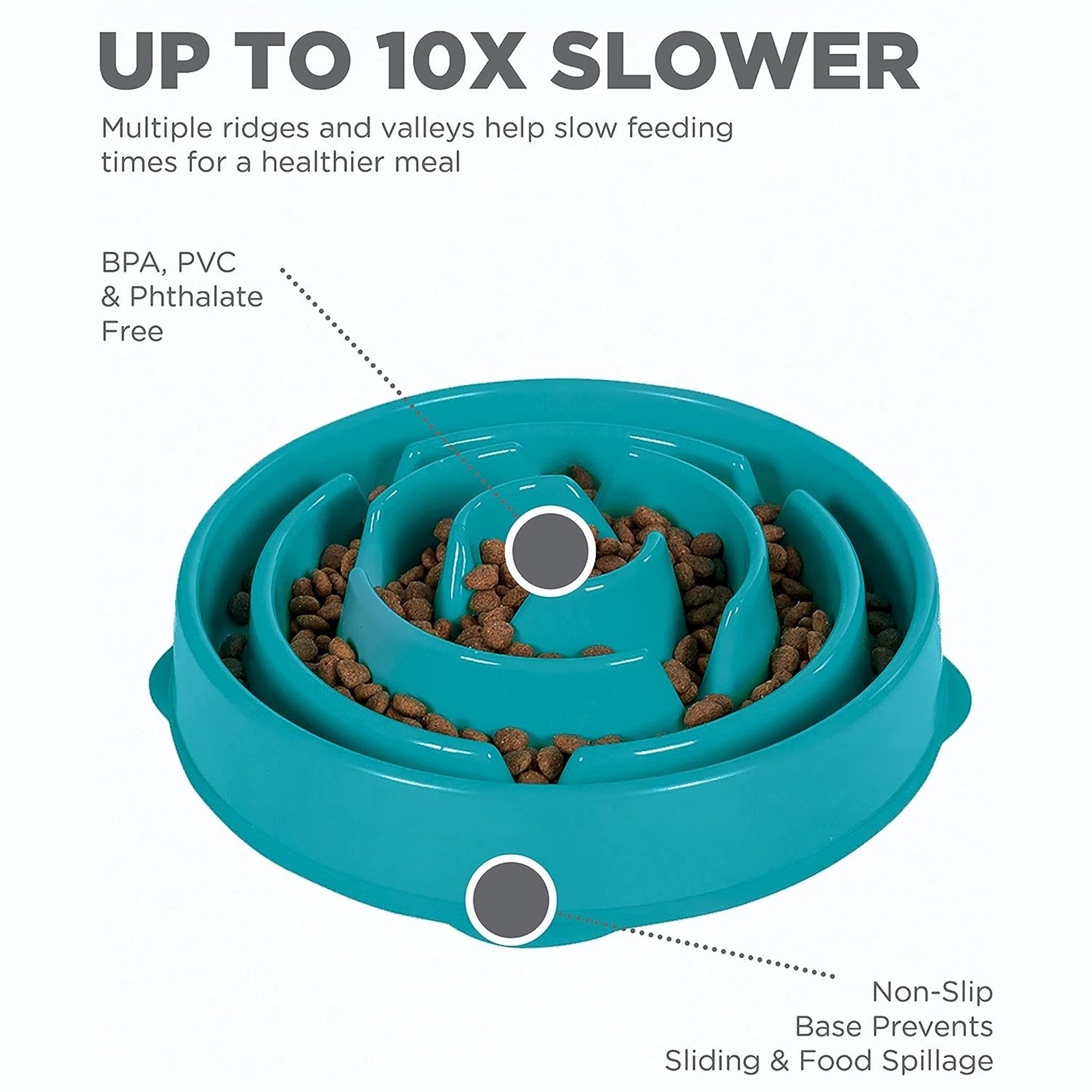 Outward Hound Fun Feeder Slo Bowl, Anti-Schling Napf - Woofshack