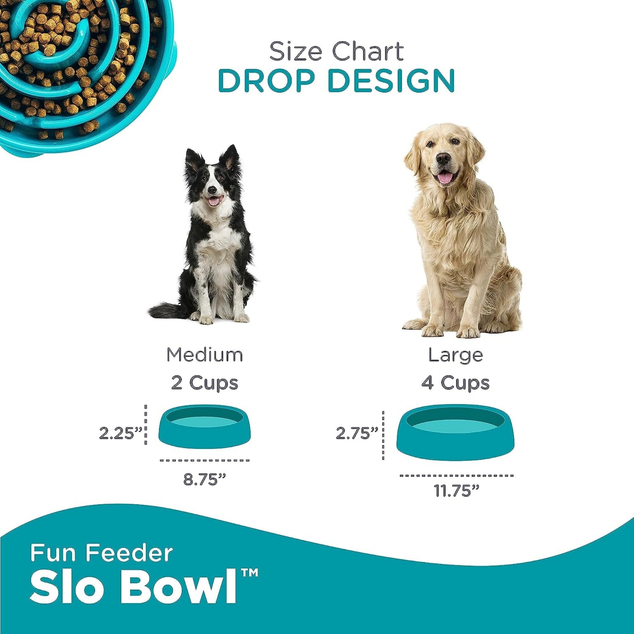 Outward Hound Fun Feeder Slo Bowl, Anti-Schling Napf - Woofshack