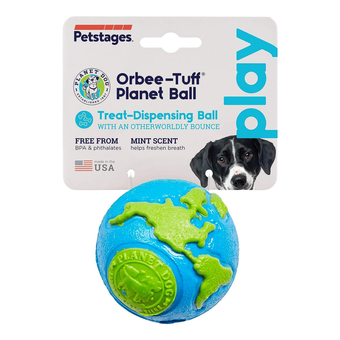 Pet Supplies : Planet Dog Orbee-Tuff Snoop Interactive Treat Dispensing Dog  Toy, Large, Green 