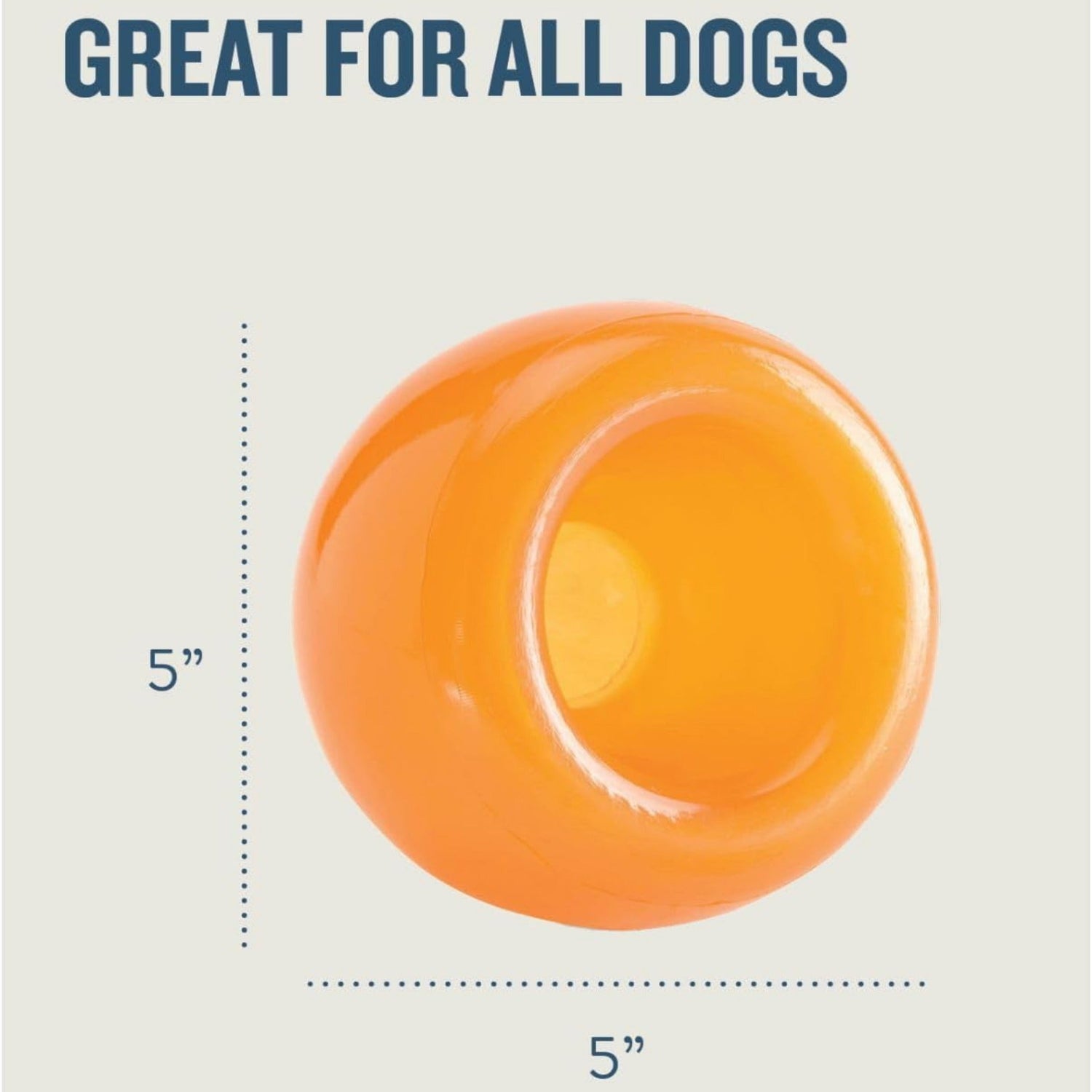 Planet Dog Orbee-Tuff Snoop Interactive Treat Dispensing Dog Toy, Large,  Orange