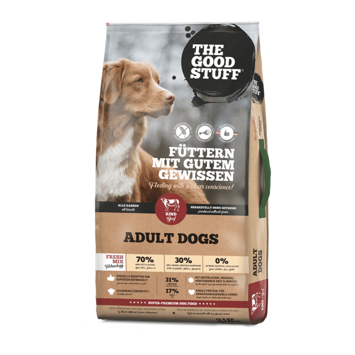 The Goodstuff Adult Dogs Trockenfutter, Rind - Woofshack