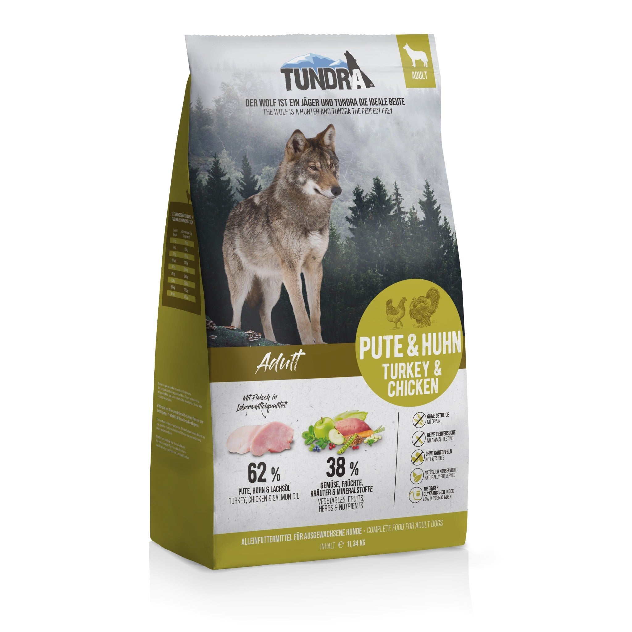 Tundra Dog Adult Trockenfutter, Pute &amp; Huhn - Woofshack