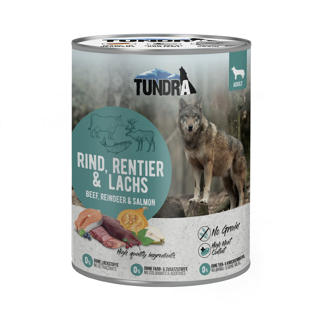 Tundra Dog Nassfutter, Rind, Rentier und Lachs - Woofshack