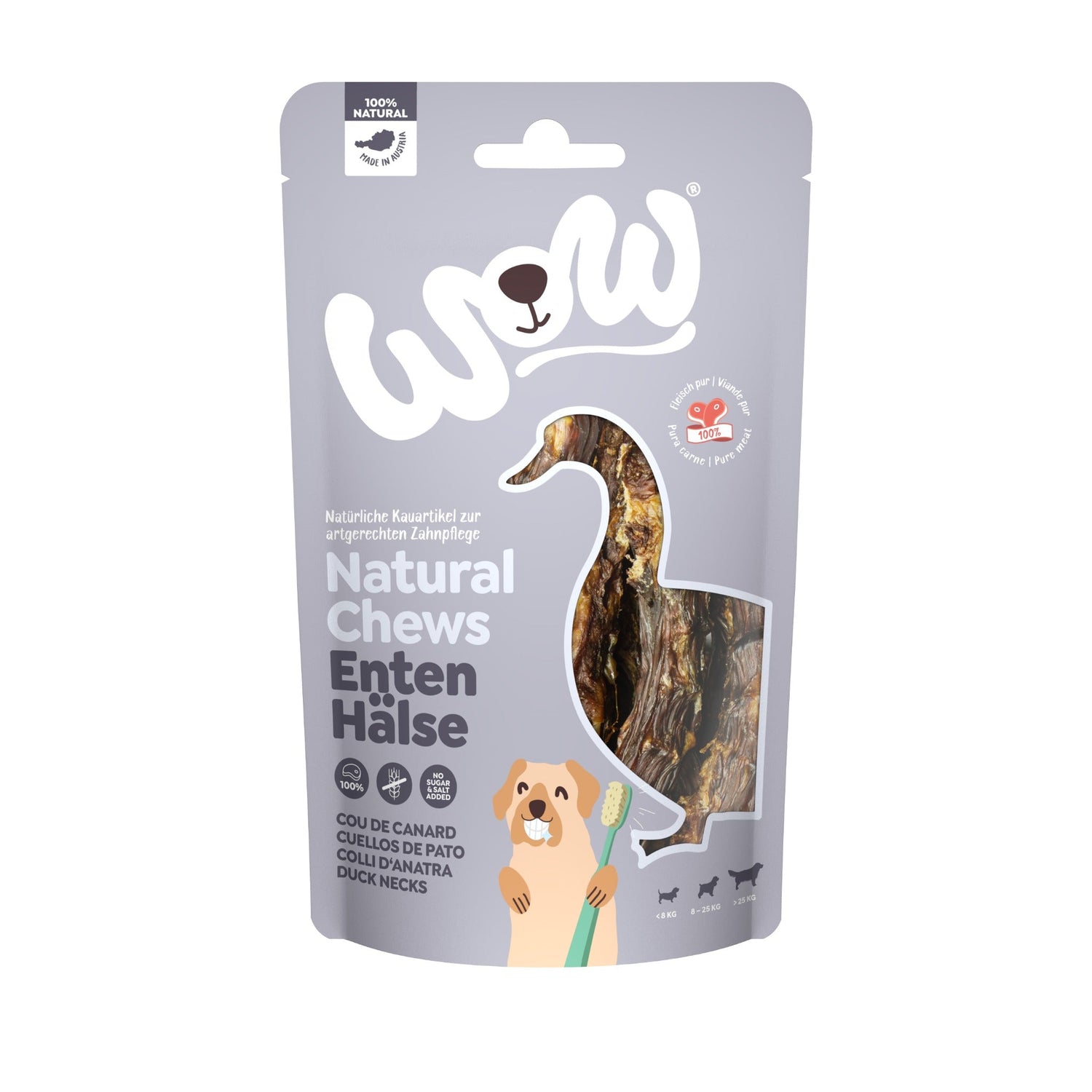 WOW Natural Chews Entenhälse - Hundesnack - Woofshack