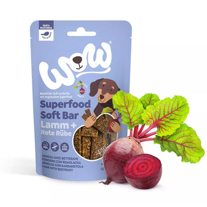 WOW Superfood Soft Bar Lamm &amp; Rote Rübe - Hundesnack - Woofshack