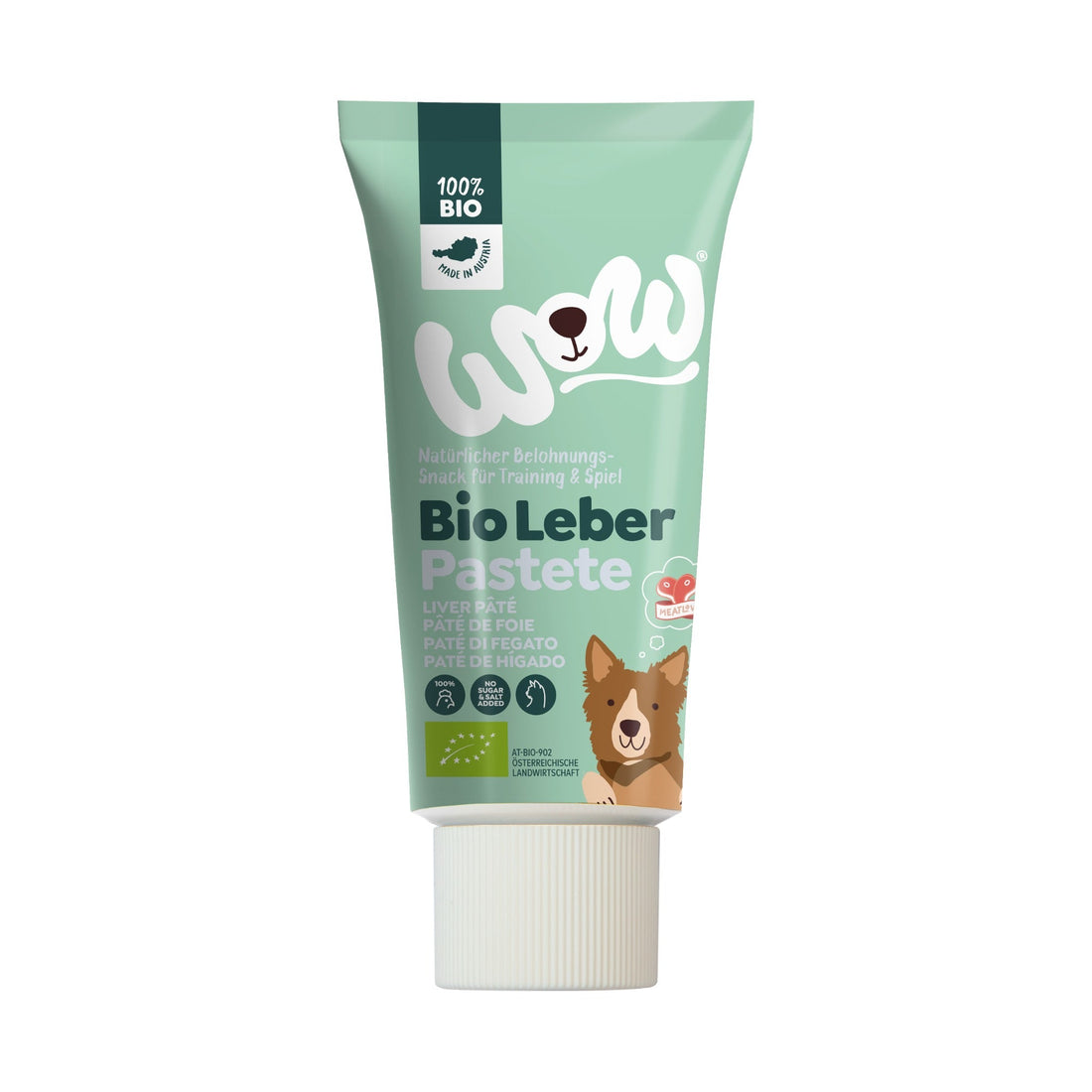WOW Tube 100% Bio Leberpastete - Hundesnack - Woofshack